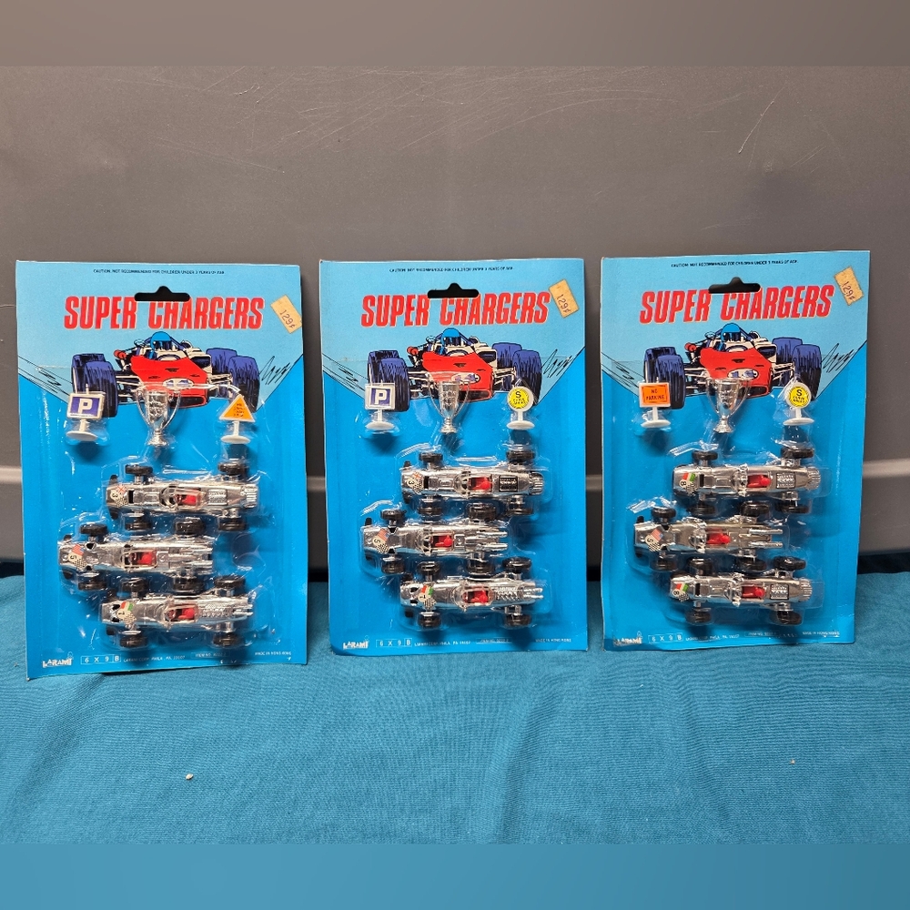 Vintage 1970's Larami Co. Super Chargers Plastic Diecast